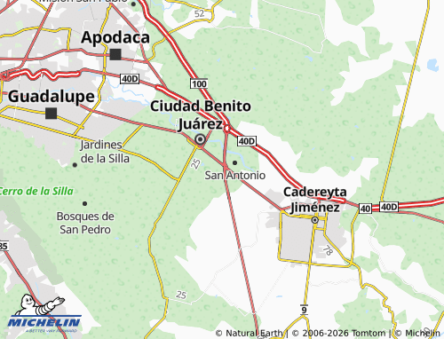 Mappa MICHELIN Colonia San José - ViaMichelin