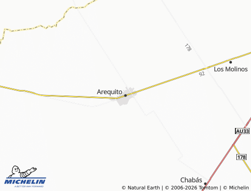MICHELIN-Landkarte Arequito - ViaMichelin