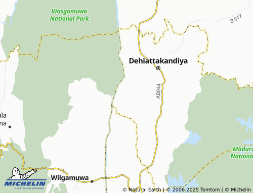 MICHELIN Serupitiya map - ViaMichelin