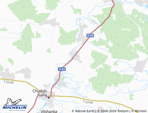 MICHELIN Dryhliv map - ViaMichelin