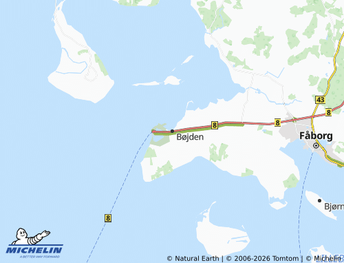 Mappa MICHELIN Bøjden - ViaMichelin