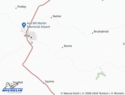 Carte MICHELIN Boone - ViaMichelin