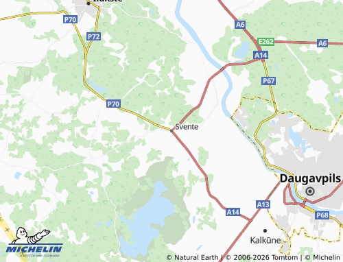 Mapa MICHELIN Sventes pagasts - ViaMichelin