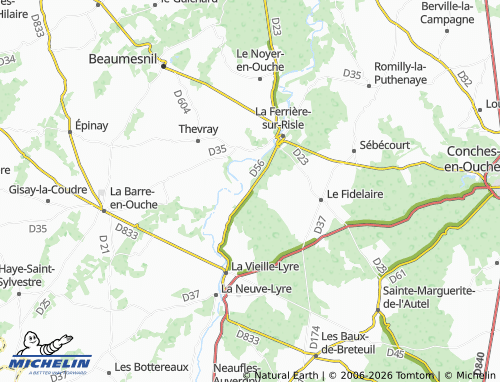 MICHELIN Champignolles map - ViaMichelin