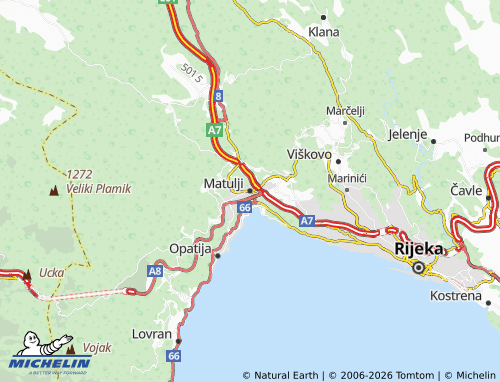 Mapa MICHELIN Matulji - ViaMichelin