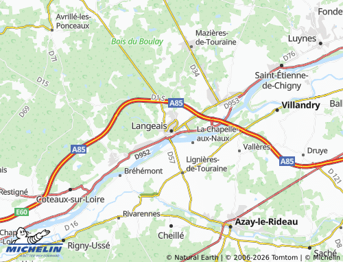 Mappa MICHELIN Langeais - ViaMichelin