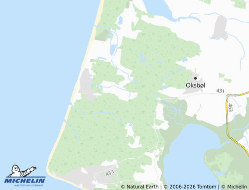 Mappa MICHELIN Vejers - ViaMichelin