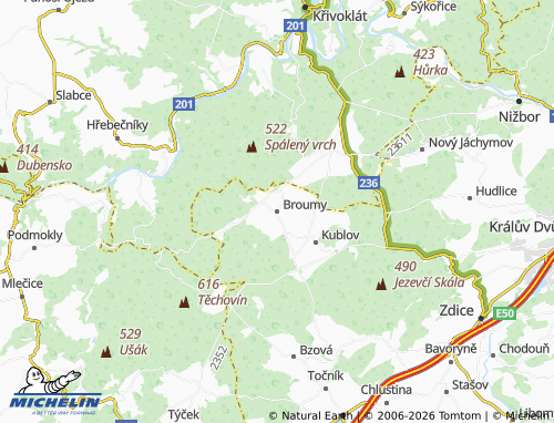 Mappa MICHELIN Broumy - ViaMichelin