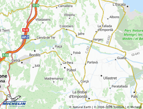 Mappa MICHELIN Foixà - ViaMichelin