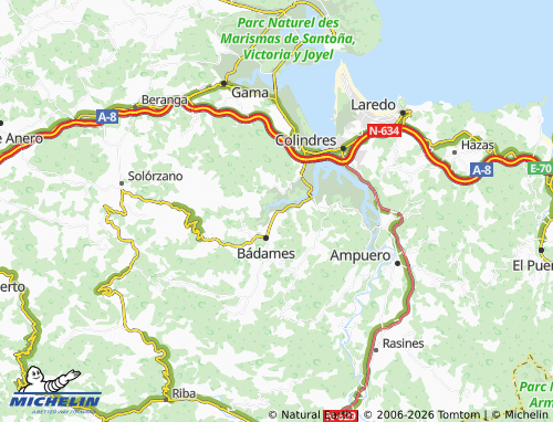 Kaart MICHELIN Rada - ViaMichelin