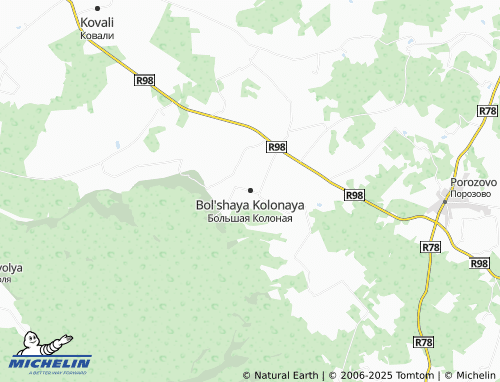 MICHELIN Bol'shaya Kolonaya map - ViaMichelin