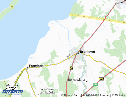 MICHELIN Podgórze map - ViaMichelin