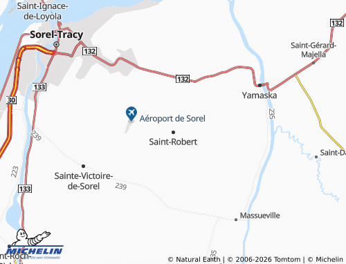 Mapa MICHELIN Saint-Robert - ViaMichelin
