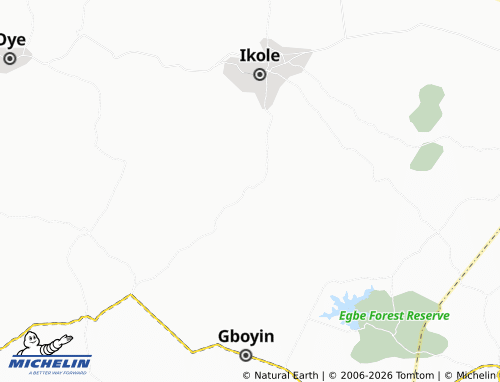 Mappa MICHELIN Ijesha-Isu - ViaMichelin