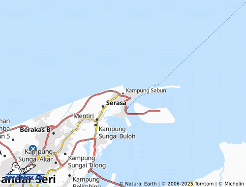 MICHELIN Kampung Sabun map - ViaMichelin