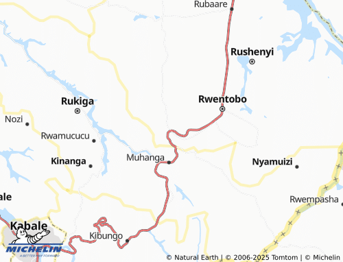 MICHELIN Nyakasa map - ViaMichelin