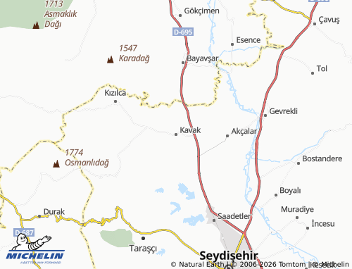 Mappa MICHELIN Kavak - ViaMichelin