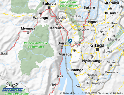 Mappa MICHELIN Uvira - ViaMichelin