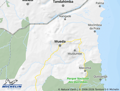 MICHELIN-Landkarte Mueda - ViaMichelin