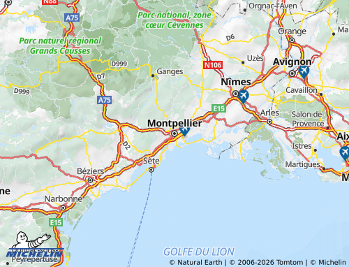 MICHELIN Hérault map - ViaMichelin