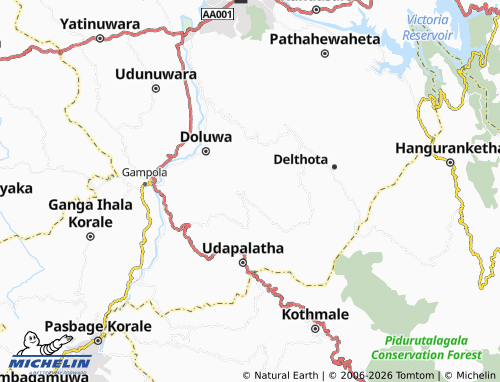 MICHELIN Panvilathenna map - ViaMichelin