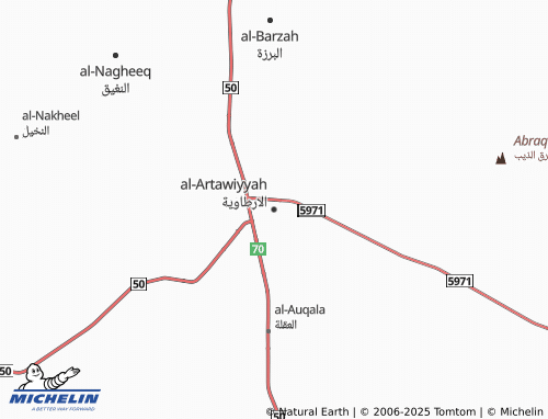 MICHELIN Al Artawiyah map - ViaMichelin