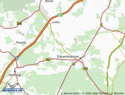 MICHELIN-Landkarte Nichel - ViaMichelin