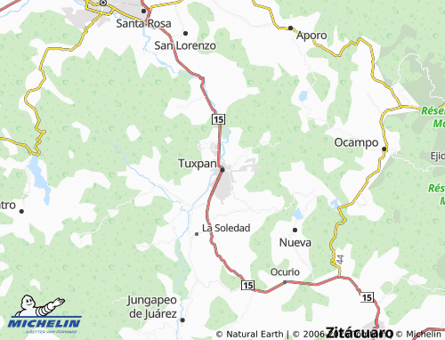MICHELIN Tuxpan map - ViaMichelin