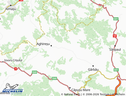 MICHELIN Aghireșu-Fabrici map - ViaMichelin