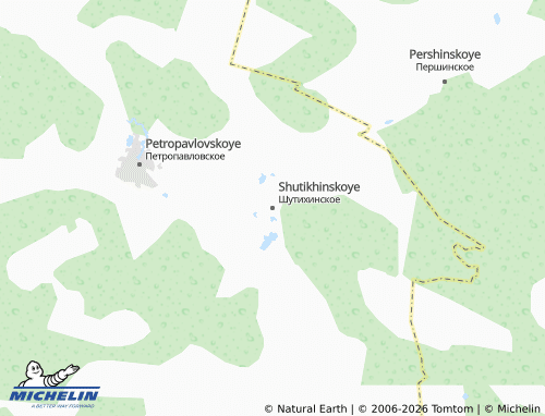 MICHELIN-Landkarte Shutikhinskoye - ViaMichelin