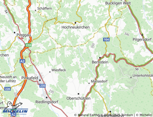 MICHELIN Aschau im Burgenland map - ViaMichelin