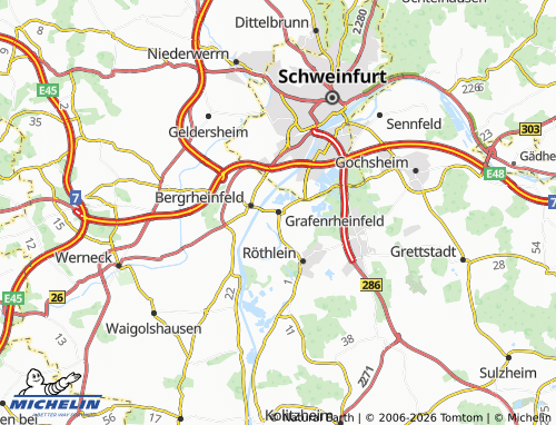 MICHELIN Grafenrheinfeld map - ViaMichelin