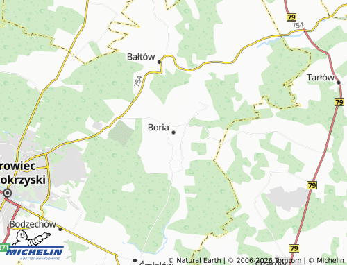 Carte MICHELIN Boria - ViaMichelin