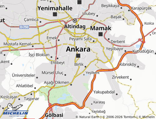 Mappa MICHELIN Cankaya - ViaMichelin