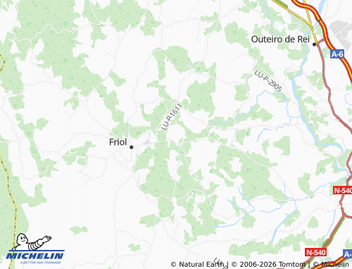 Carte MICHELIN O Curral de Abaixo - ViaMichelin