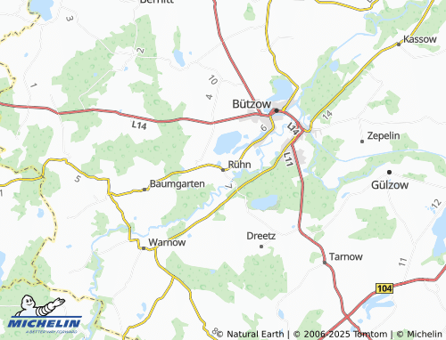 MICHELIN Rühn map - ViaMichelin