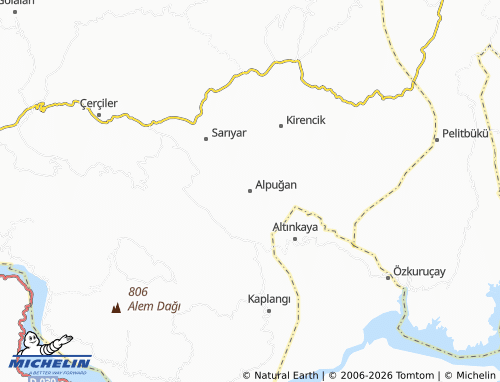 Mapa MICHELIN Alpuğan - ViaMichelin