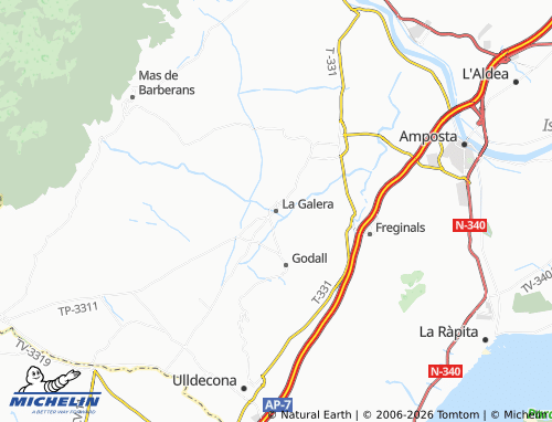 Carte MICHELIN La Galera - ViaMichelin