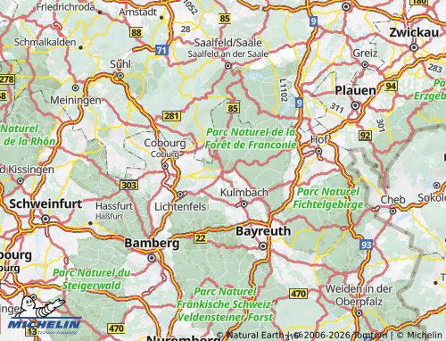 Mappa MICHELIN Kronach - ViaMichelin