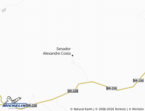 Mapa MICHELIN Senador Alexandre Costa - ViaMichelin