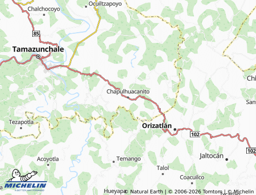 MICHELIN Chapulhuacanito map - ViaMichelin