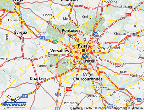Kaart MICHELIN Yvelines - ViaMichelin