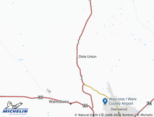 Mapa MICHELIN Dixie Union - ViaMichelin