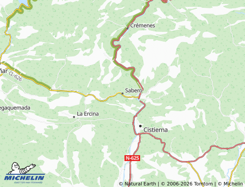 Mapa MICHELIN Sabero - ViaMichelin