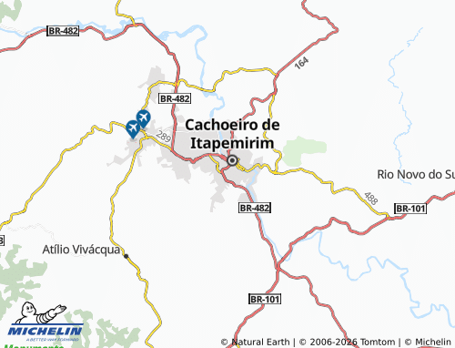 Mapa MICHELIN Amarelo - ViaMichelin