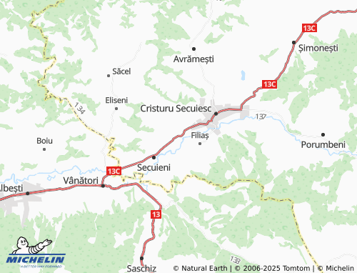 MICHELIN-Landkarte Bodogaia - ViaMichelin