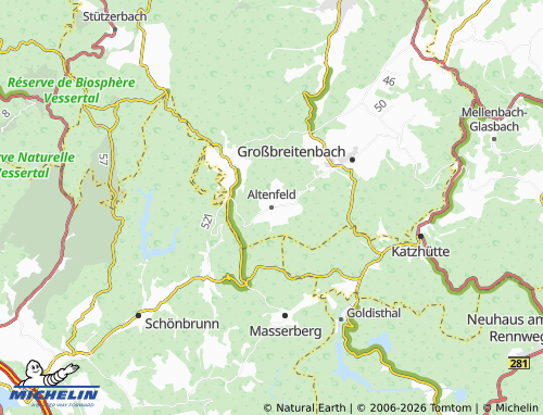 MICHELIN Altenfeld map - ViaMichelin