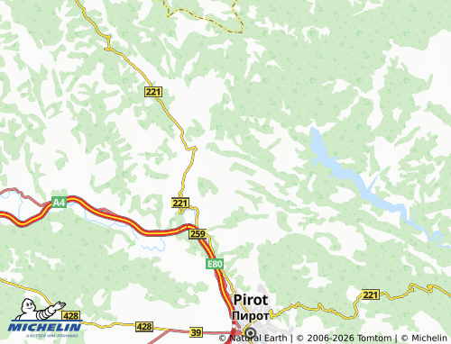 Mapa MICHELIN Oreovica - ViaMichelin