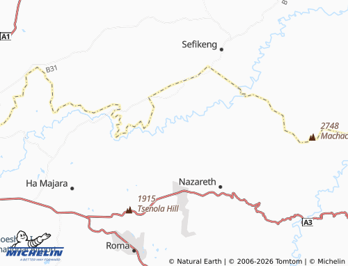 MICHELIN Ha Nqosa map - ViaMichelin