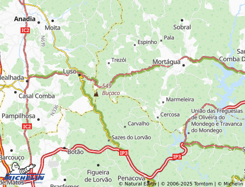 MICHELIN Cerdeira map - ViaMichelin